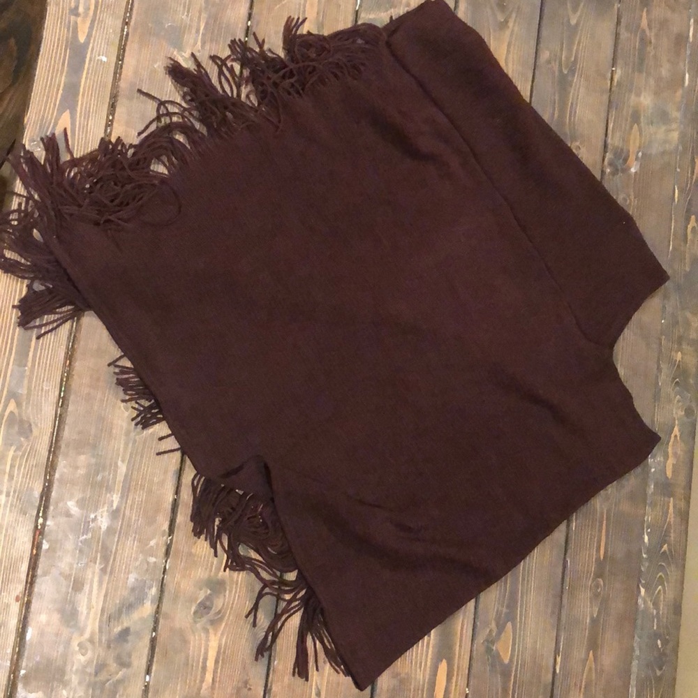 Plum poncho